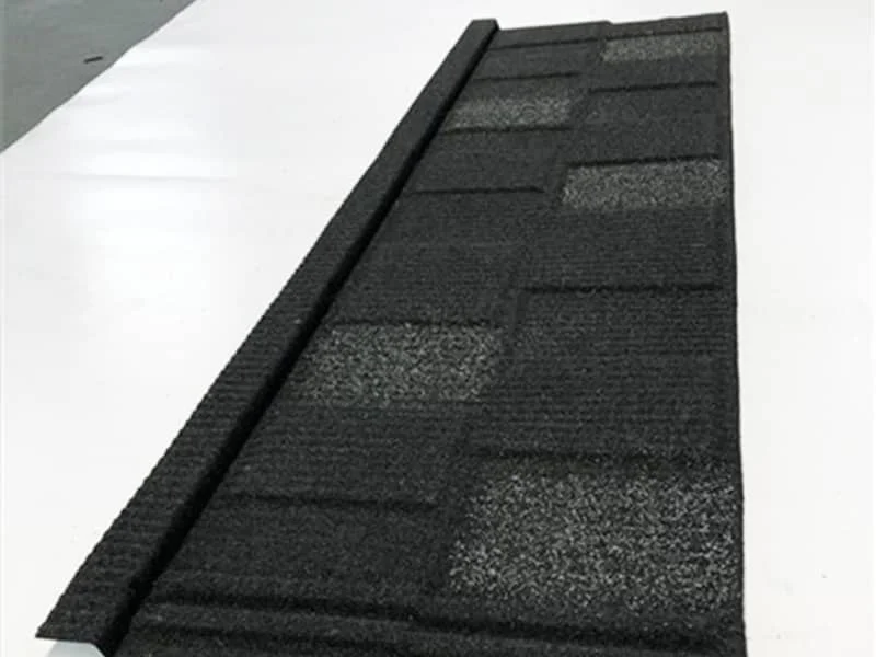 Color Stone Coated Steel Sheet 50 Year Warranty Shingle Stone Coated Metal Roof Tile