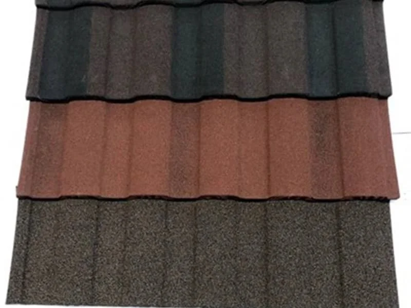 Color Stone Coated Steel Sheet Stone Coated Metal Roofing Roman Tile
