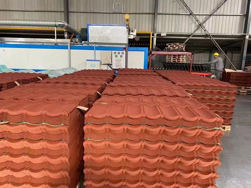 Stone coated roofing tiles